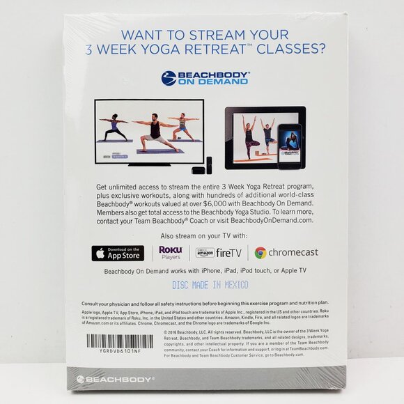 Beachbody 3 Week Yoga Retreat DVD Set Exercise Program Sealed - Picture 2 of 9